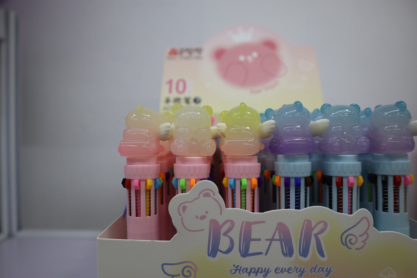 Multi-Colour Bear Pens