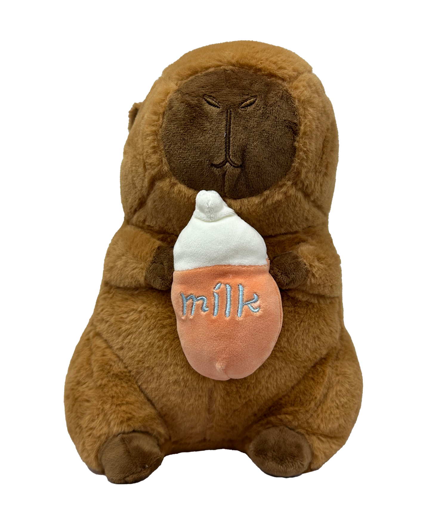 Milk Bottle Capybara Plush