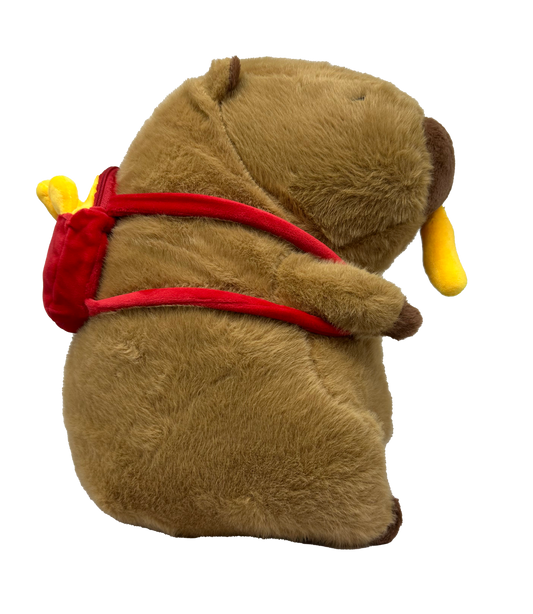 French Fries Bag Capybara with Pullstring Fry Plush