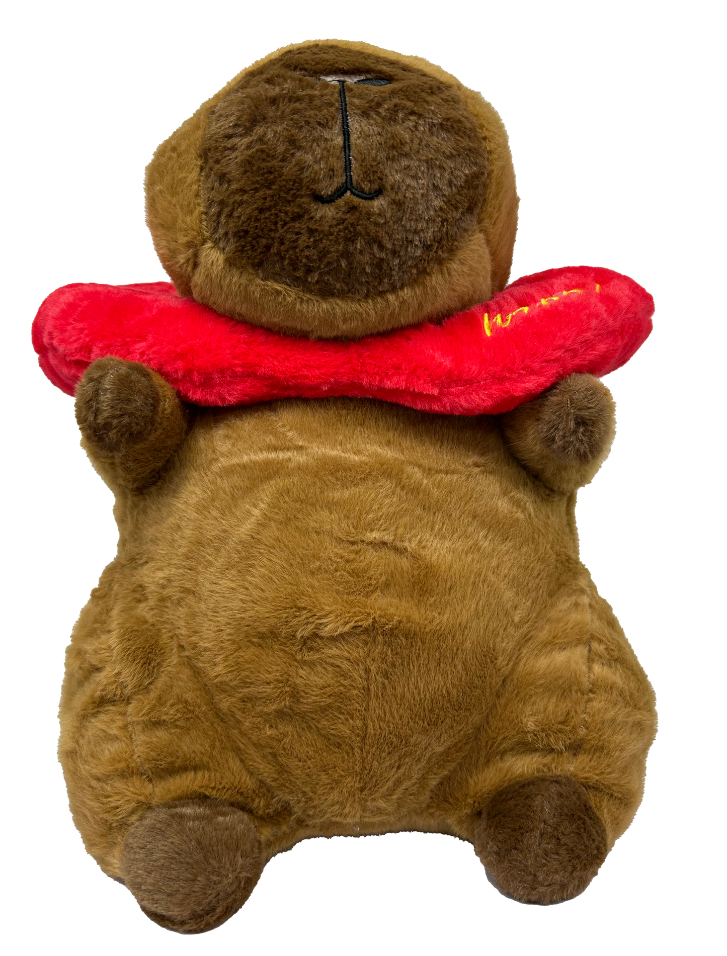 Capybara with Apple Neck Pillow Plush