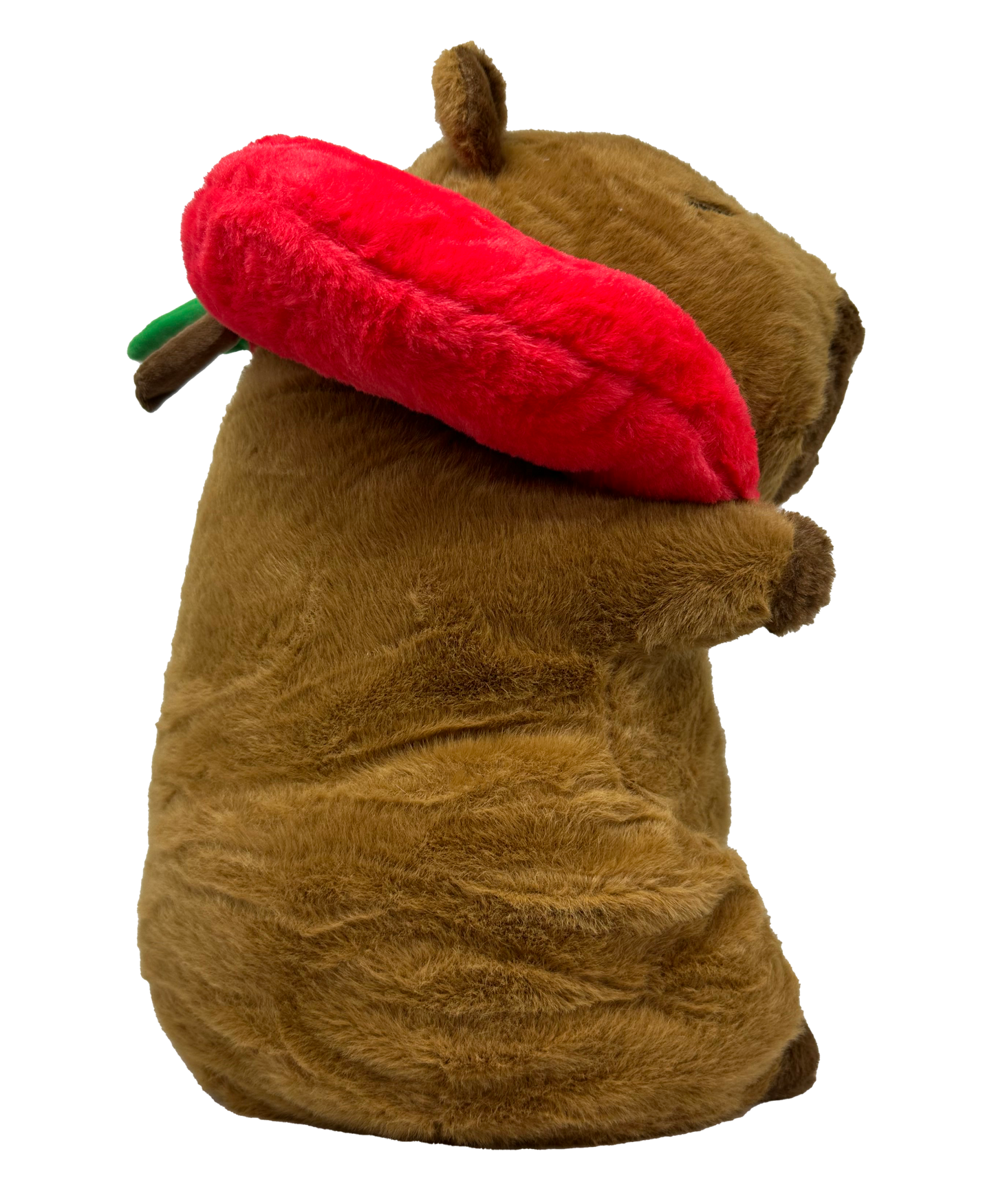 Capybara with Apple Neck Pillow Plush