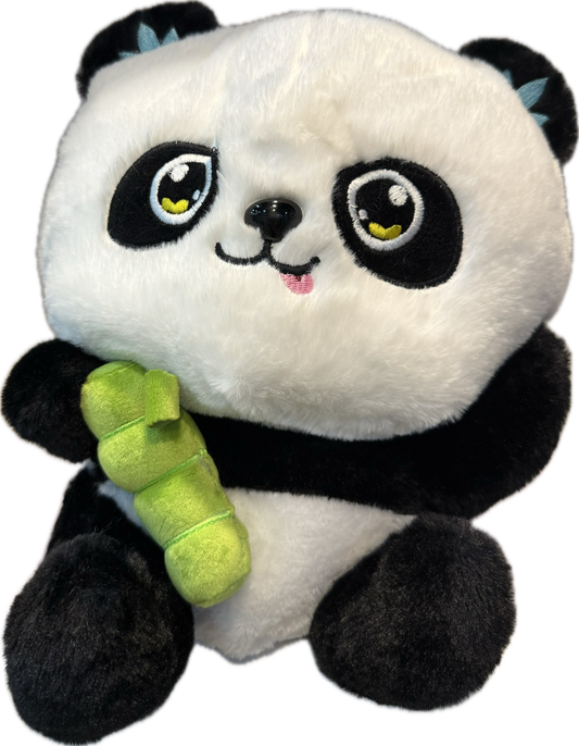 Panda with Bamboo 10" Plush