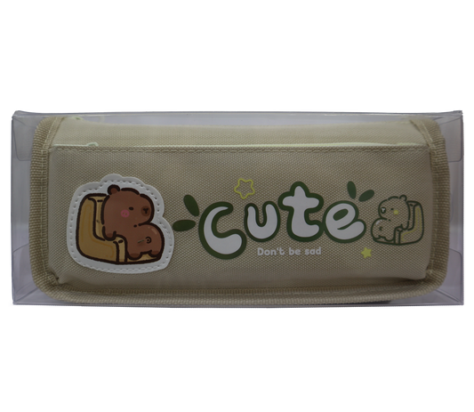 Beige Capybara Pencil Case
