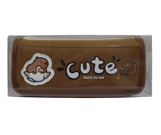 Brown Capybara Pencil Case