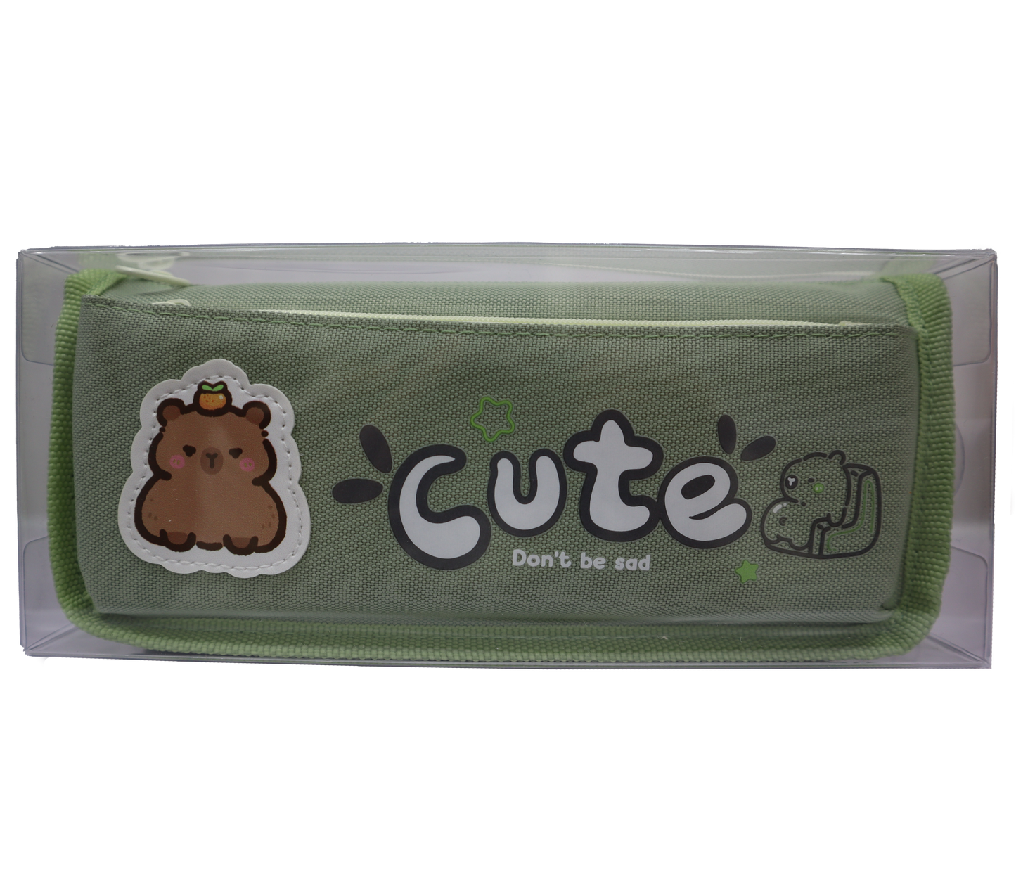 Green Capybara Pencil Case