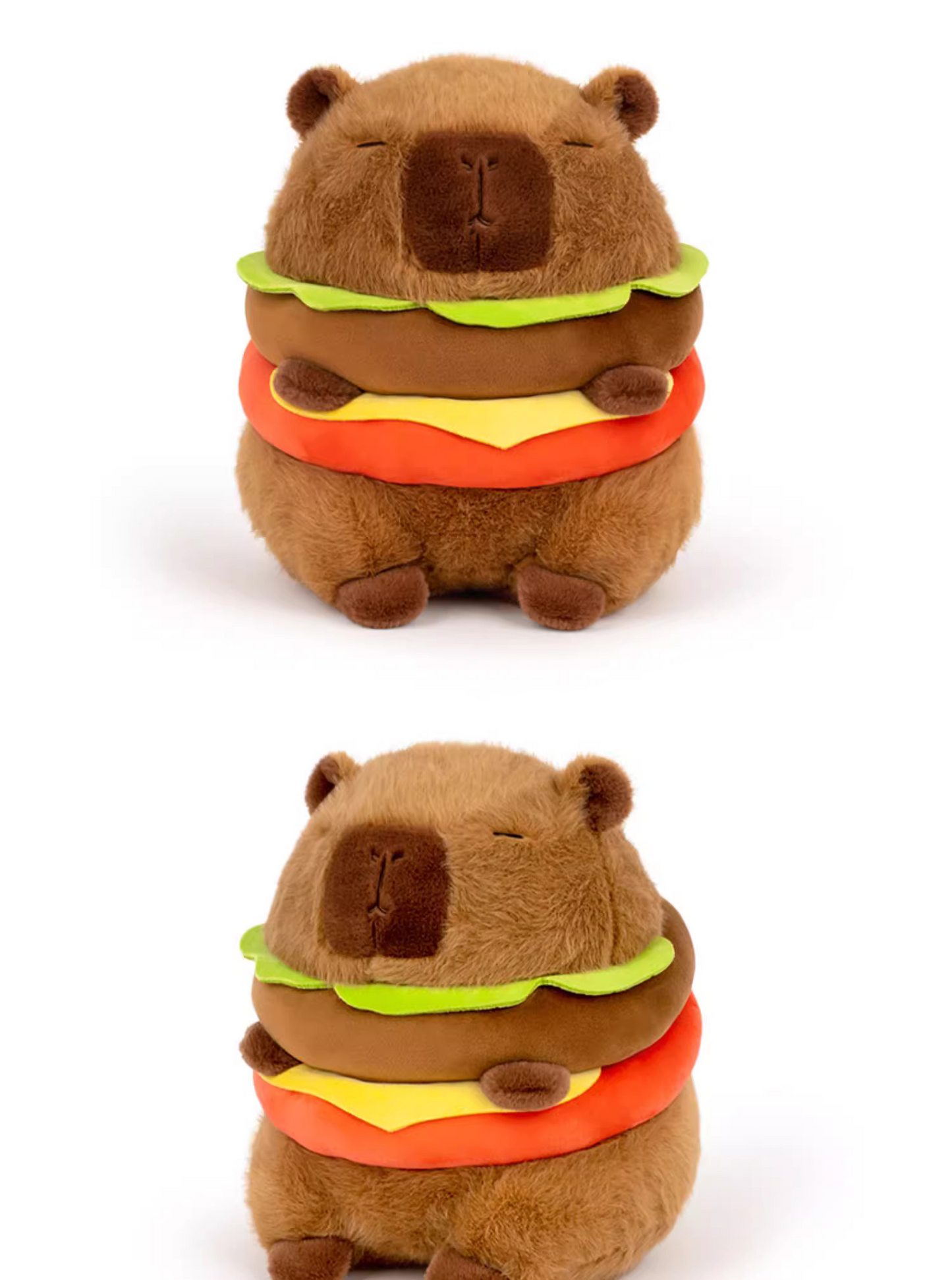 Capybara Burger Plush Toy