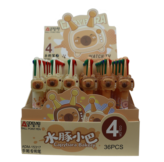 Multi-Colour Capybara TV Pens