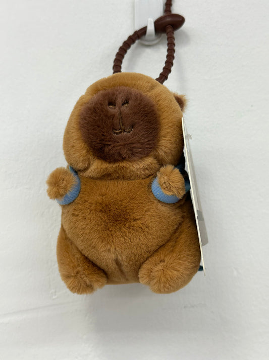 Blue Bag Capybara Plush Keychain