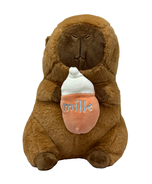 Milk Bottle Capybara Plush