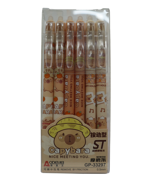 Capybara Pack of Pens