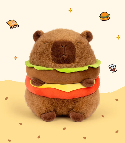 Capybara Burger Plush Toy