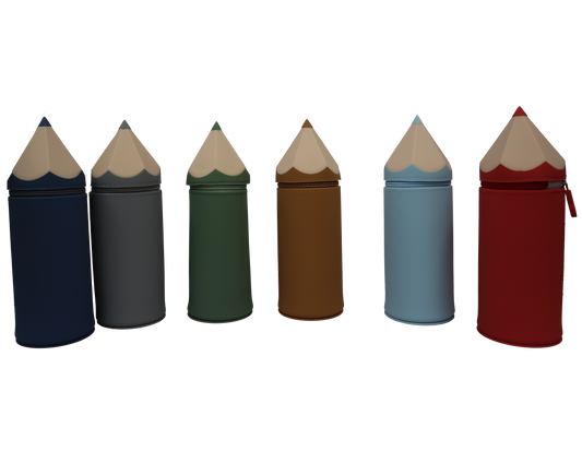 Pencil-Shaped Pencil Cases