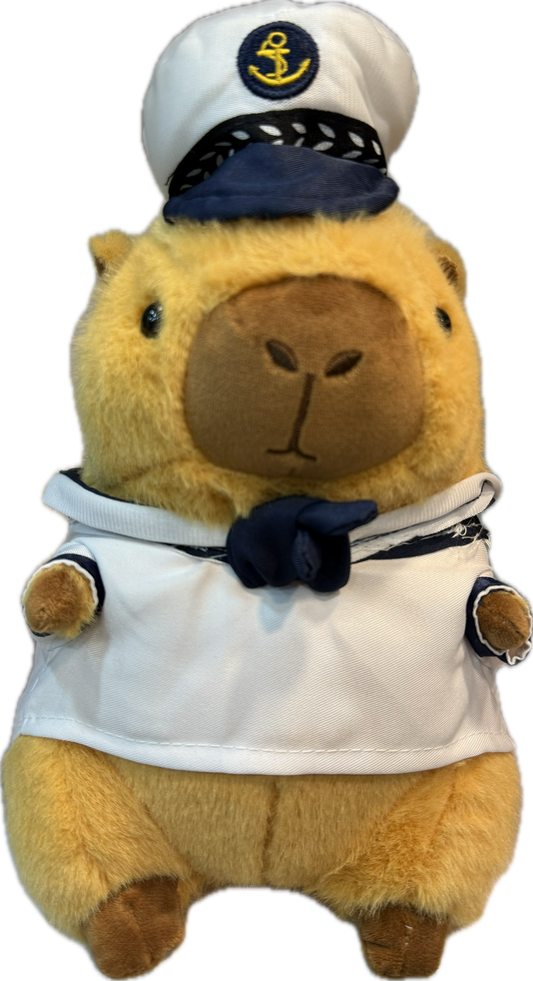 Sailor Captain Capybara 10" Plush