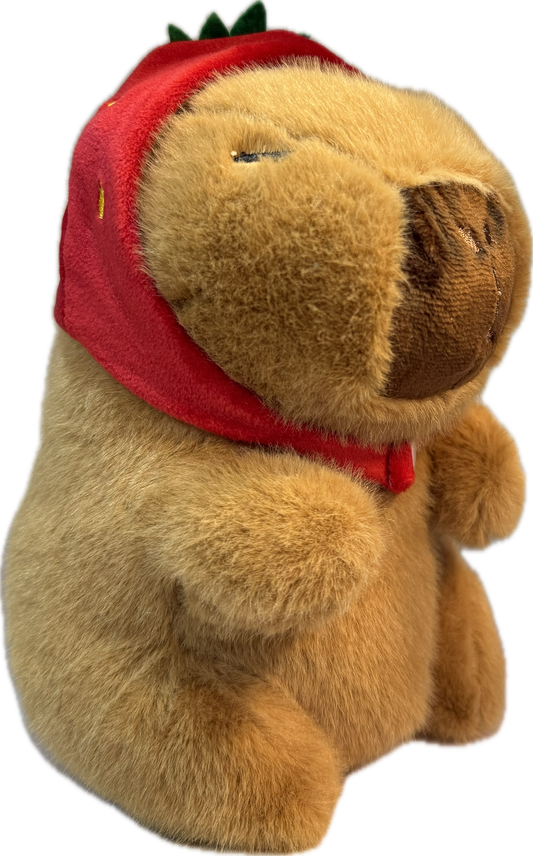 Strawberry Hood Capybara 8" Plush